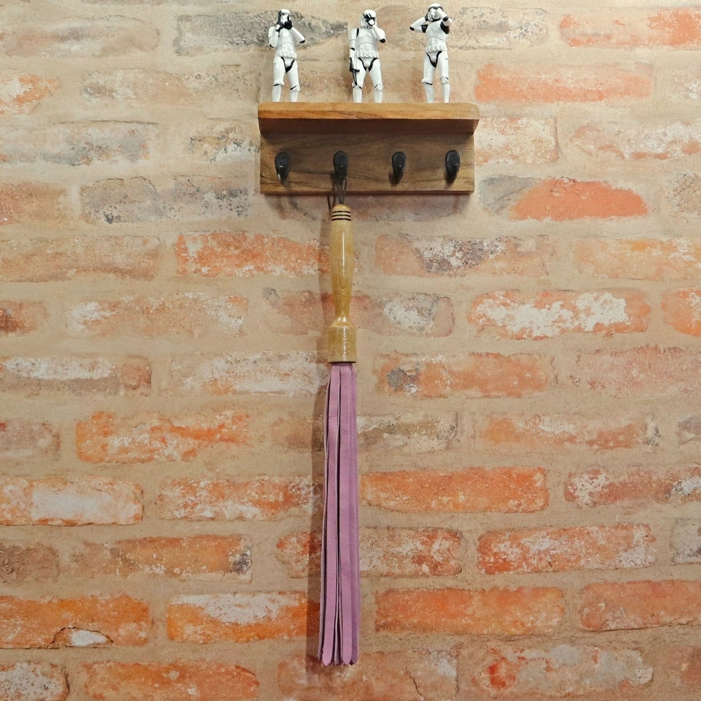 Soft Baby Pink Leather Flogger