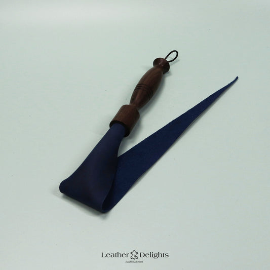 Soft Royal Blue Leather Dragon Tail