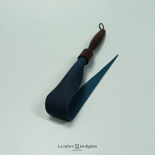 Soft Emerald Blue Leather Dragon Tail