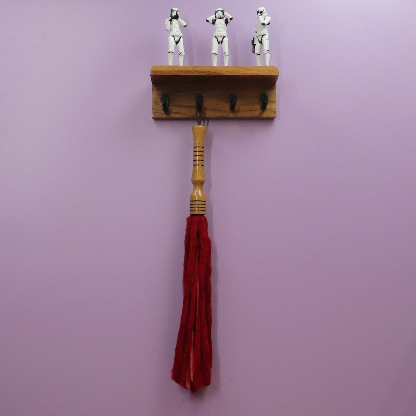 Red Rabbit Fur Flogger