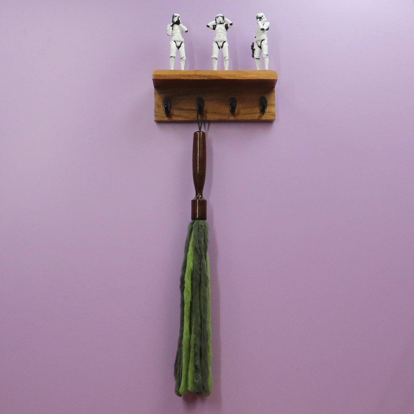 Lime Green & Forrest Green Fur Flogger
