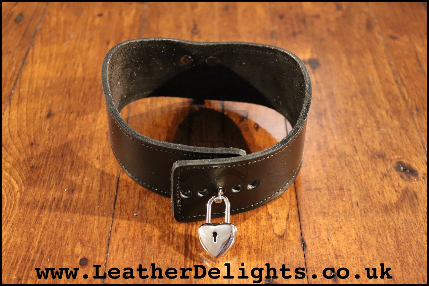2" Wide Contour Collar with Welded D Ring - Leather Delights