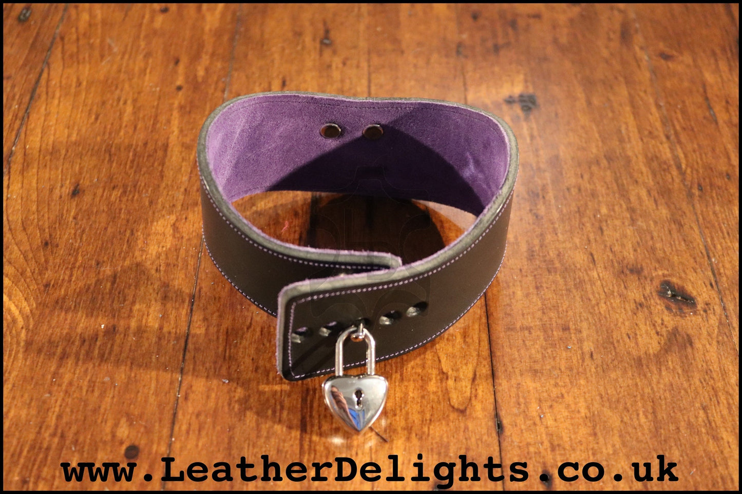 2" Wide Contour Collar with Welded D Ring - Leather Delights