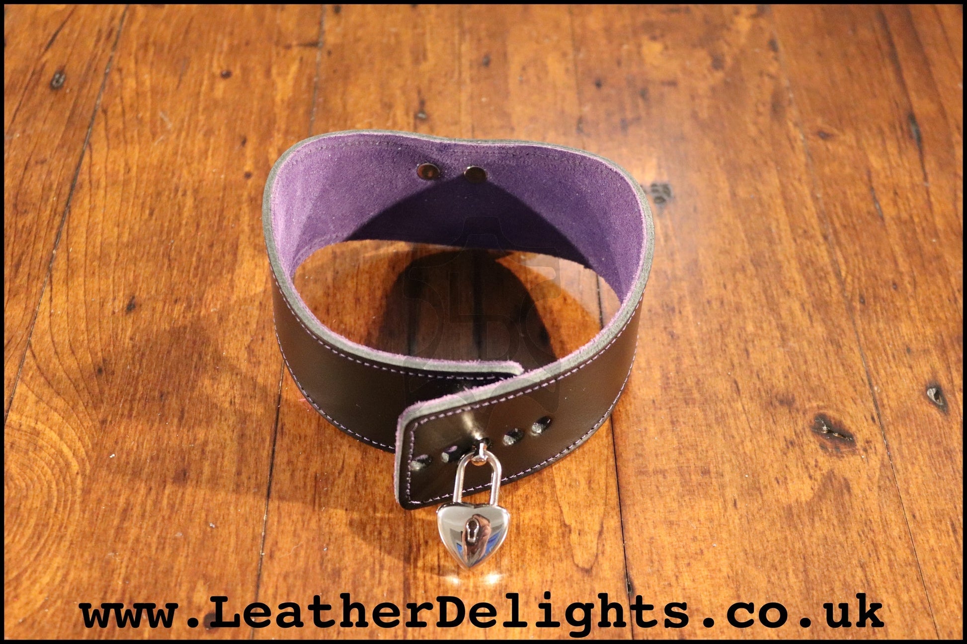 2" Wide Contour Collar with Welded O Ring - Leather Delights