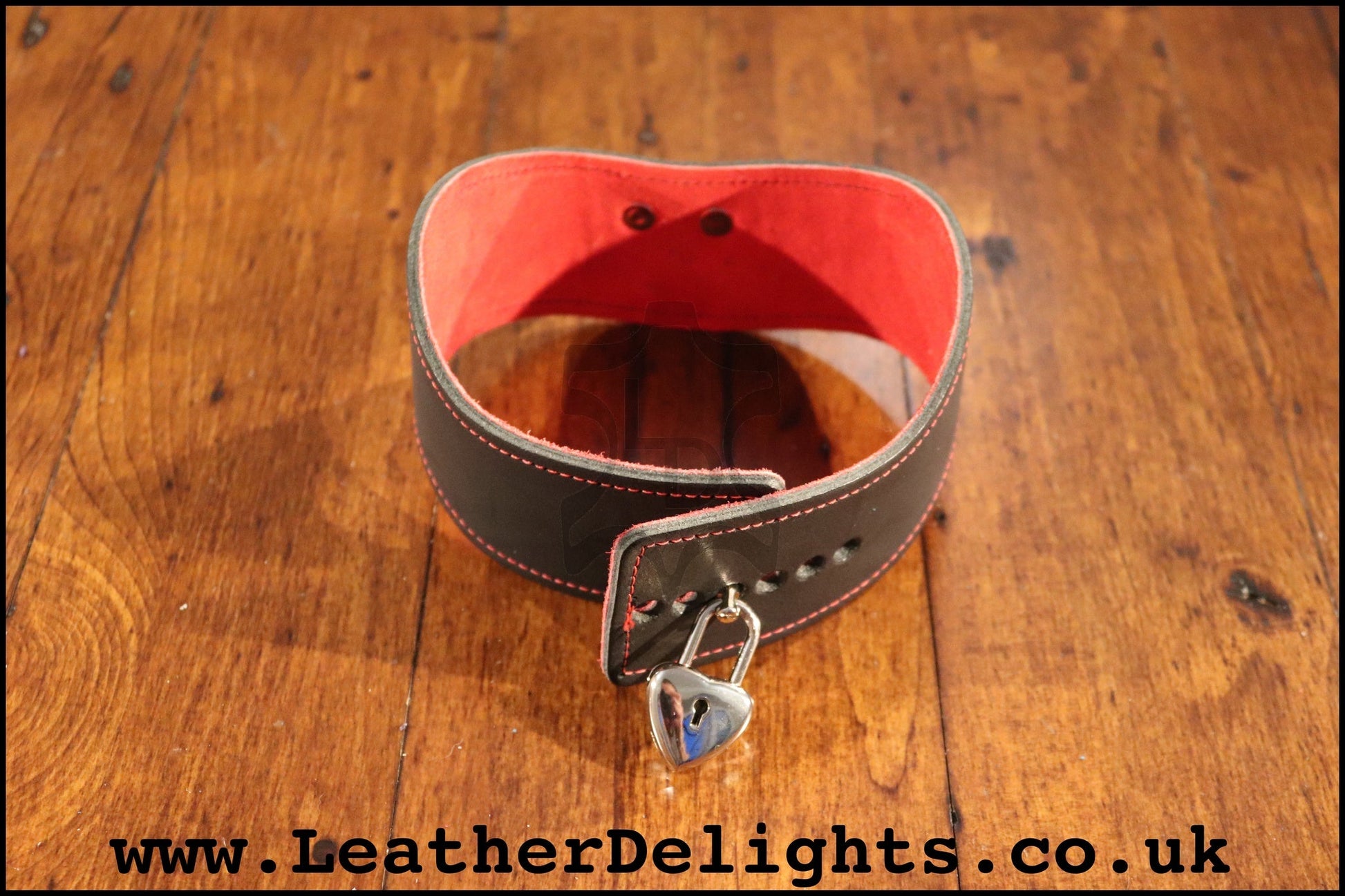 2" Wide Contour Collar with Welded O Ring - Leather Delights