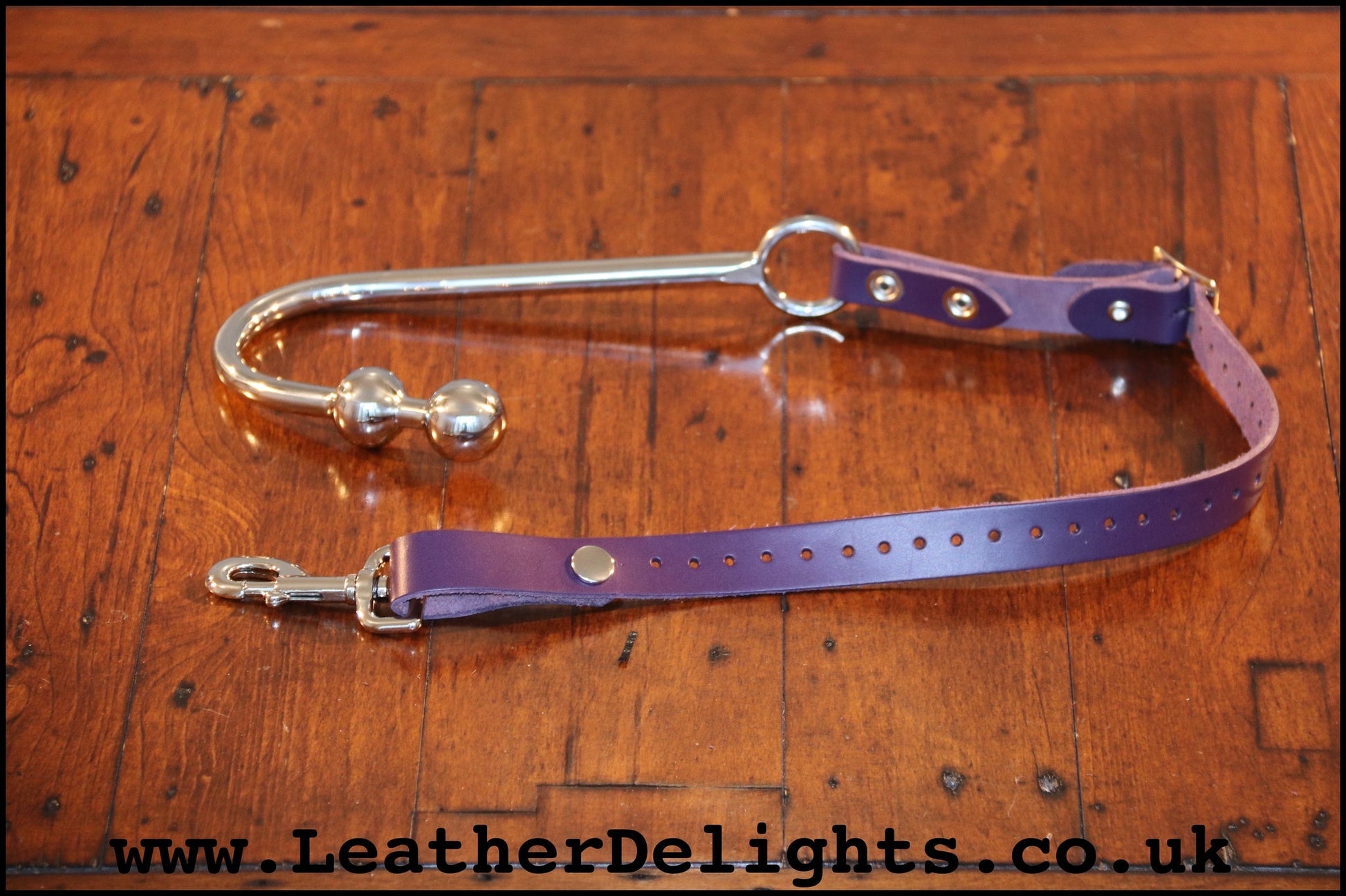 Double Ball Anal Hook with Strap - Leather Delights
