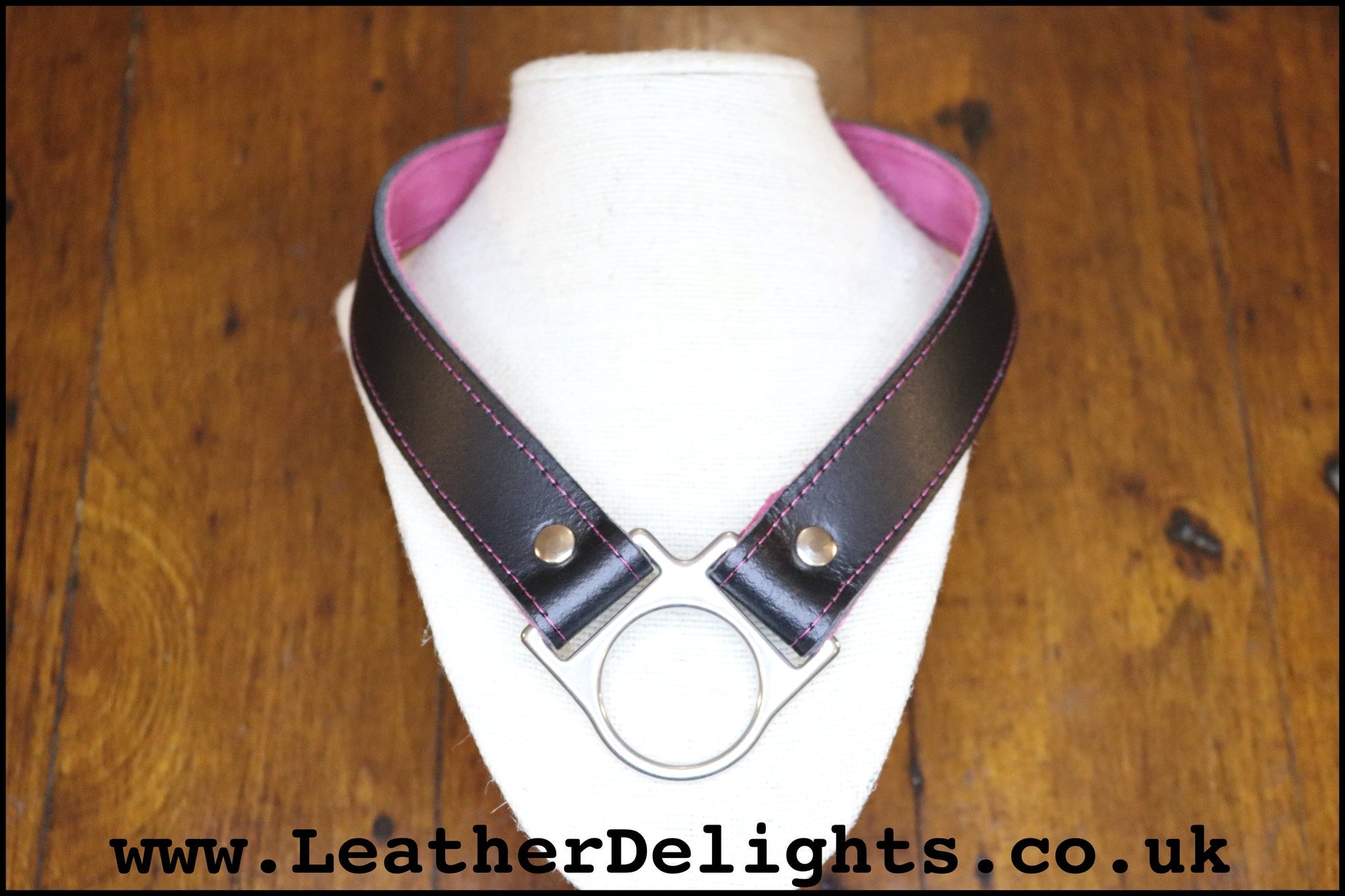 Dropped O Ring Collar - Leather Delights