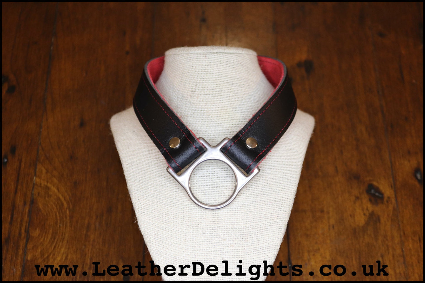Dropped O Ring Collar - Leather Delights