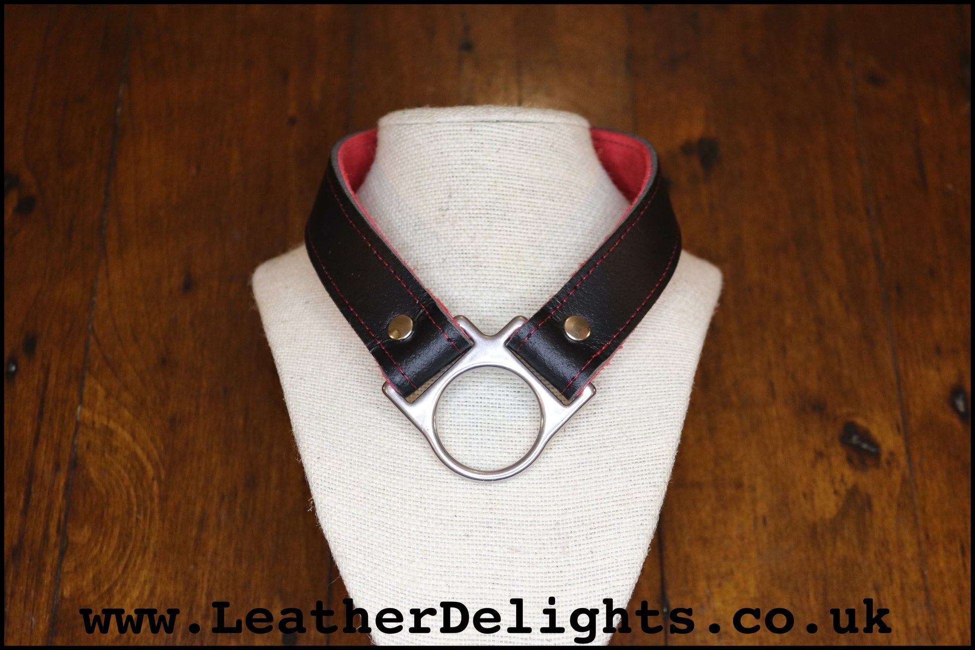 Dropped O Ring Collar - Leather Delights