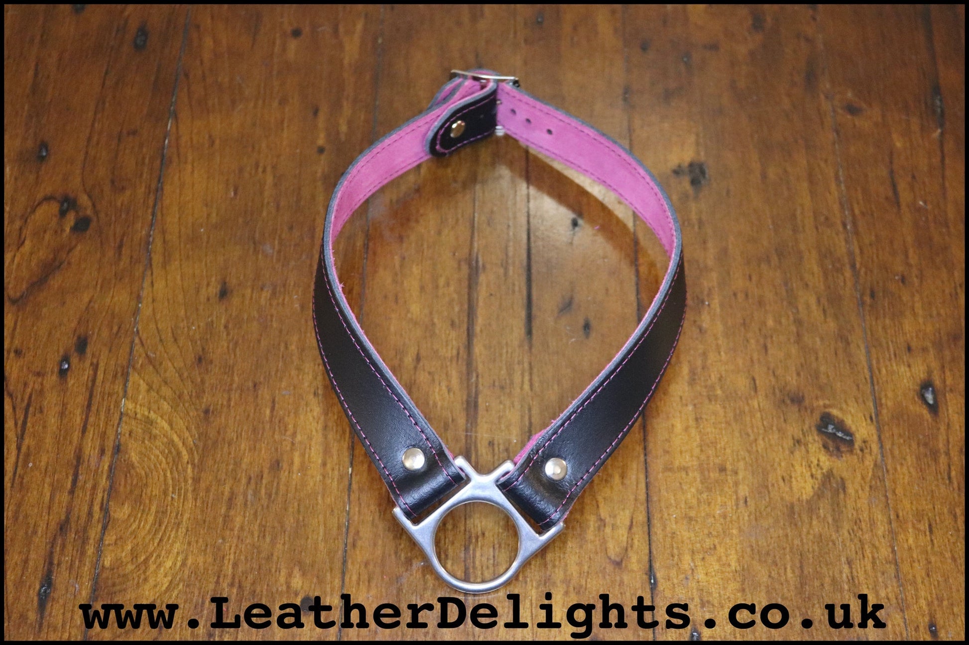 Dropped O Ring Collar - Leather Delights