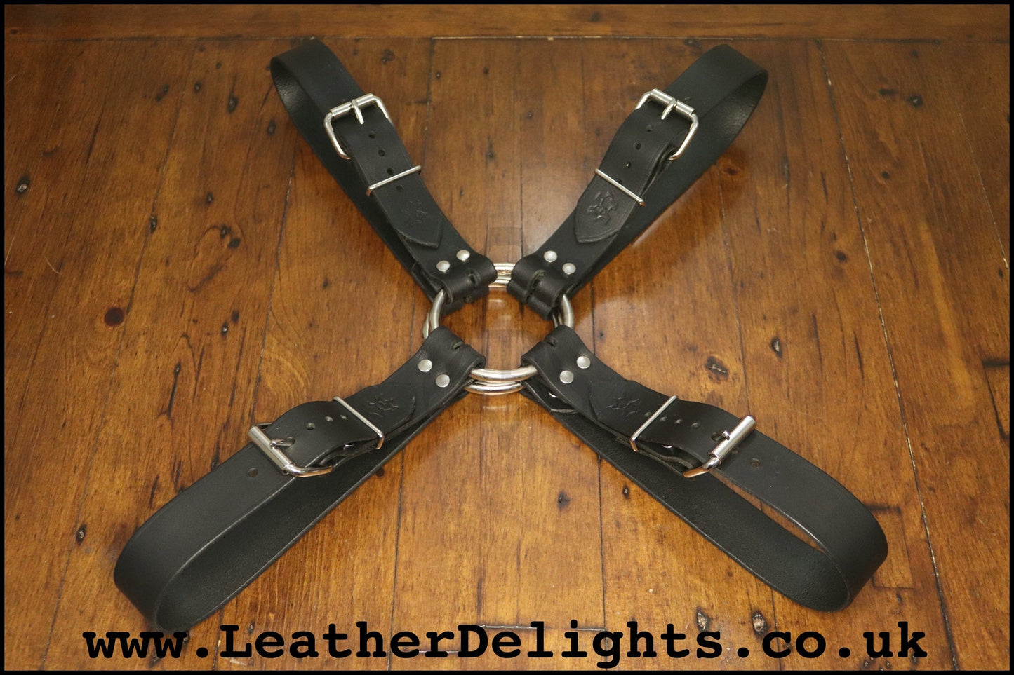 Mens Cross Chest Harness - Leather Delights