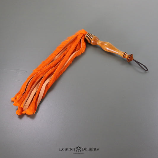 Martinet en Fourrure de Lapin Orange