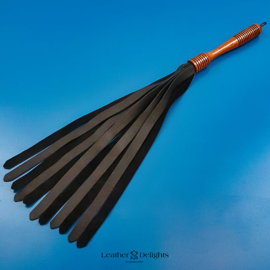 Large Soft Black Leather Flogger