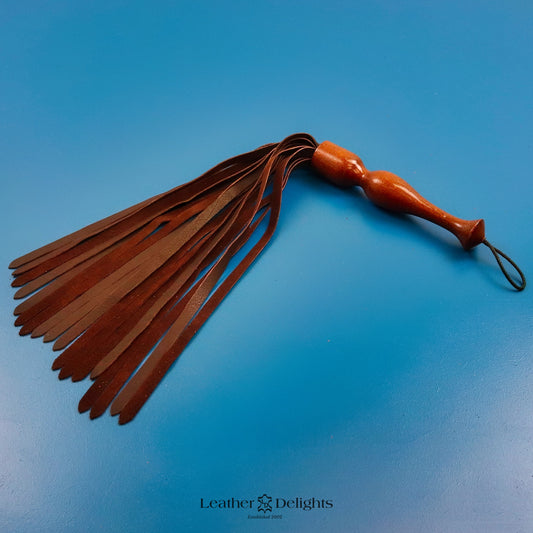 Soft Brown Leather Flogger