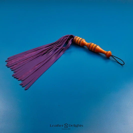 Soft Purple Leather Flogger