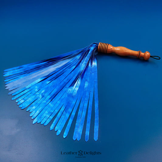 Metallic Blue Lambskin Flogger