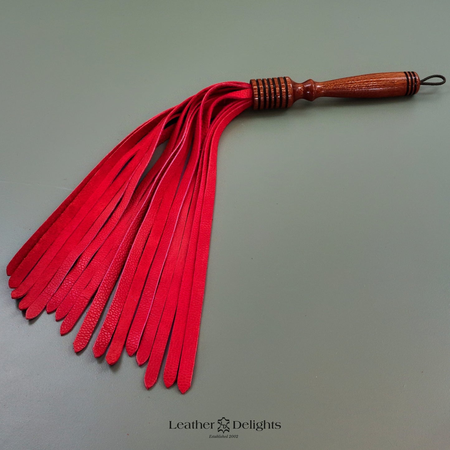 Soft Red Leather Flogger