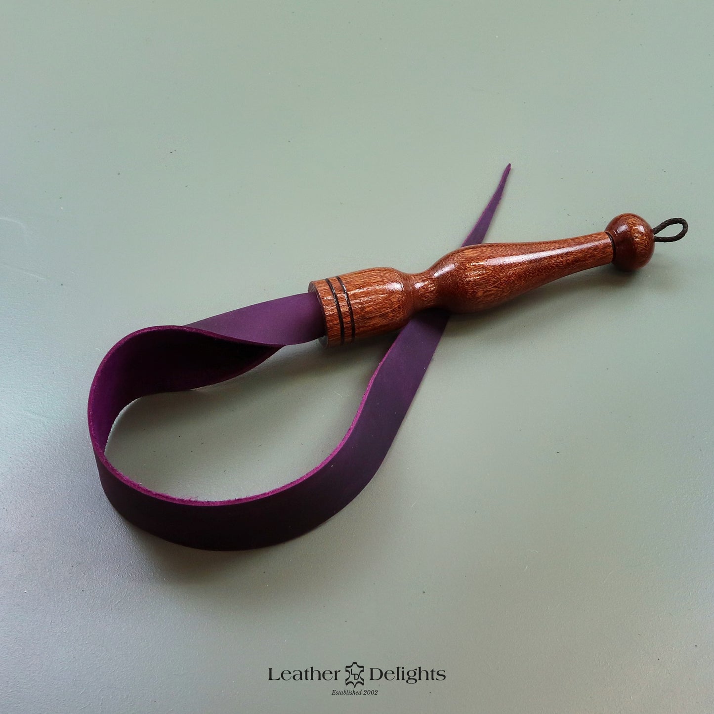 Soft Purple Leather Dragon Tail