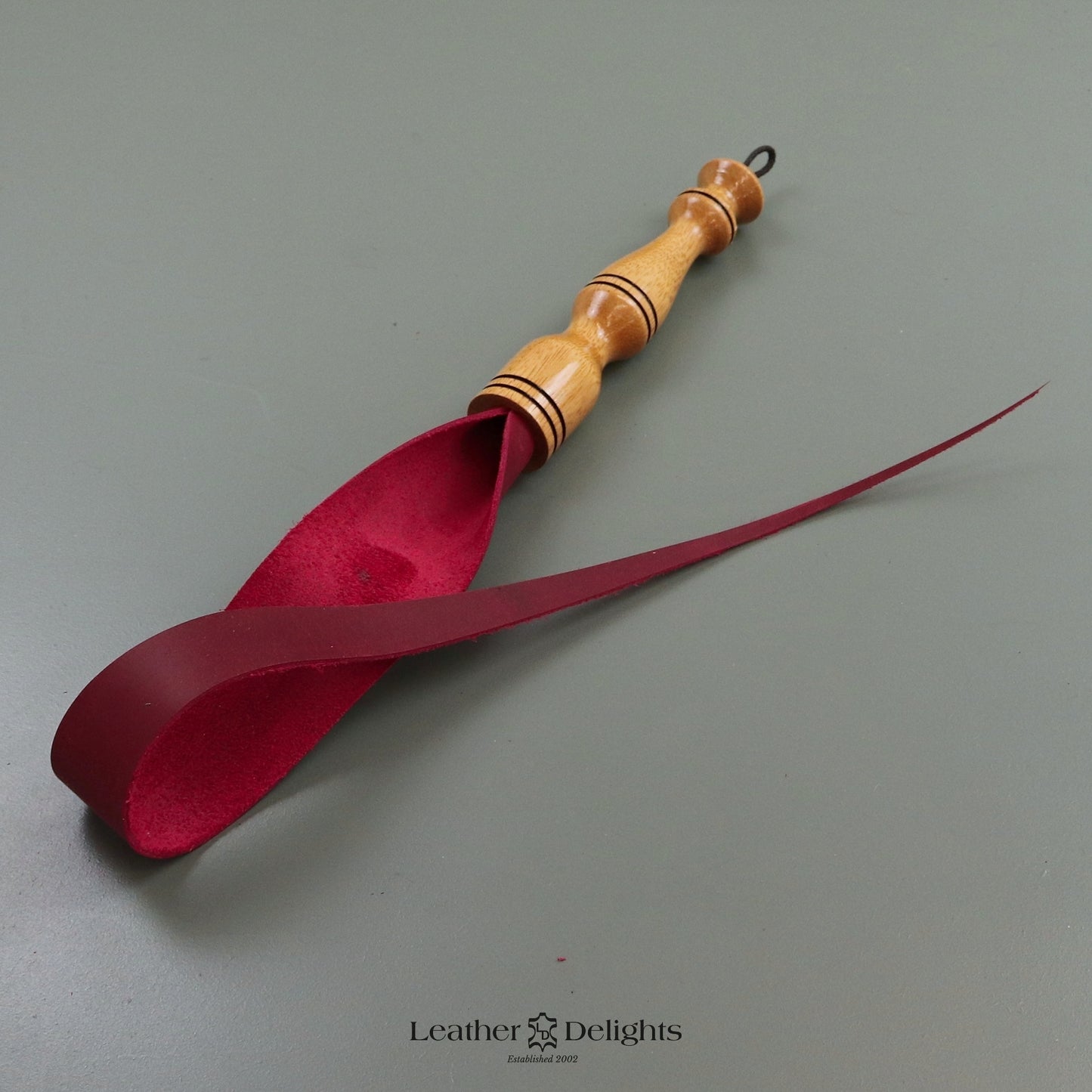 Soft Red Leather Dragon Tail