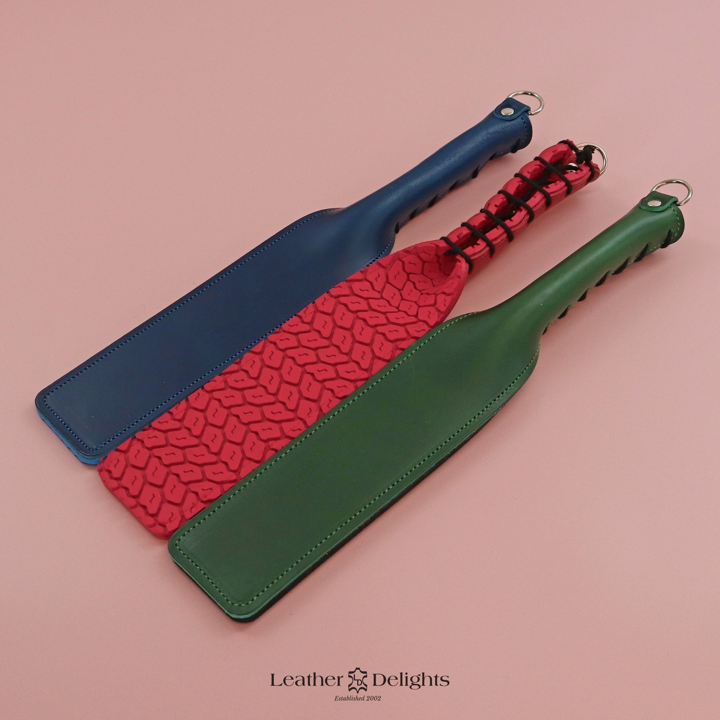 Dutch Slapper Double Cheek Slapper - Leather & Rubber β Leather Delights