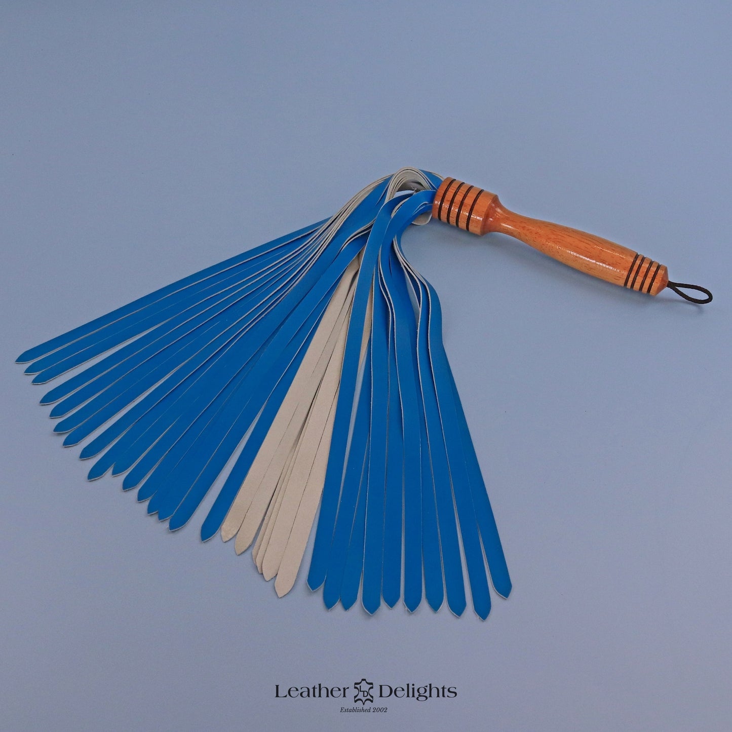 Neon Blue Lambskin Flogger