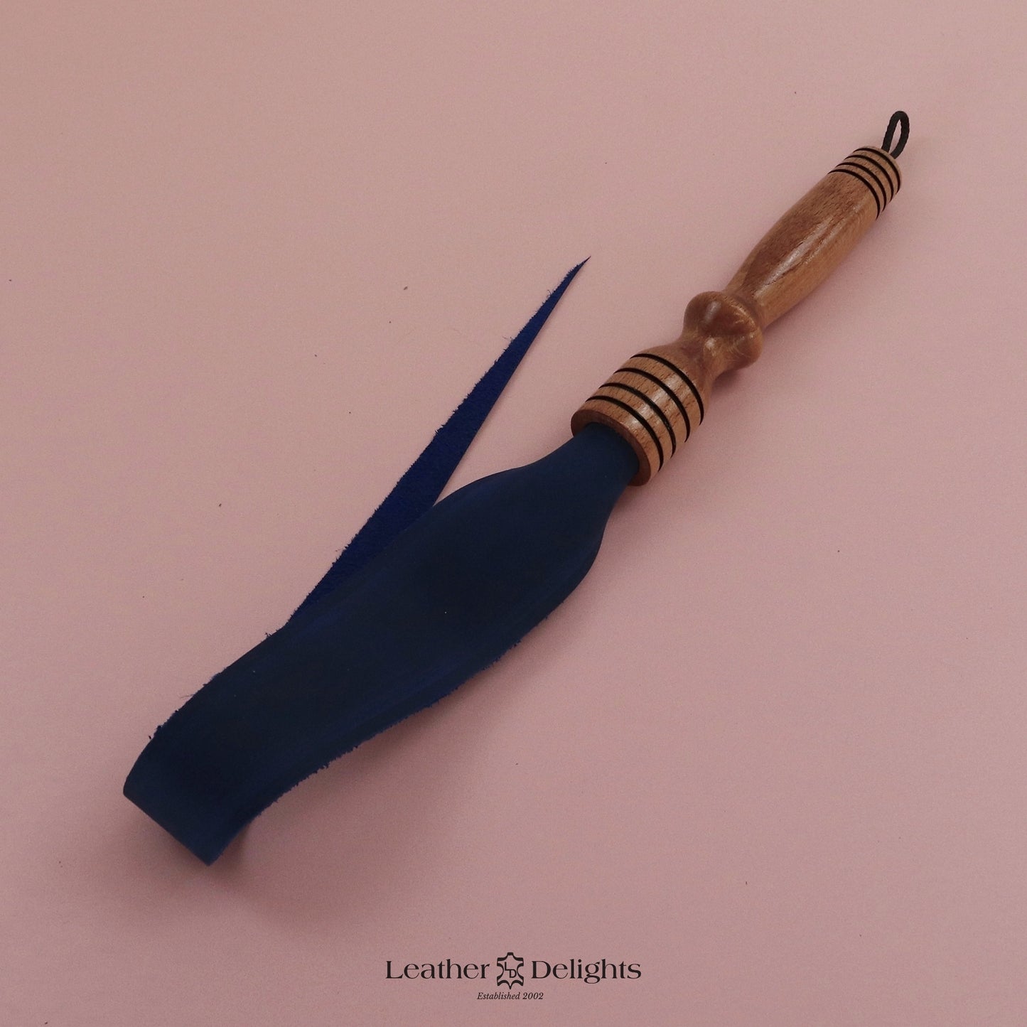 Soft Royal Blue Leather Dragon Tail