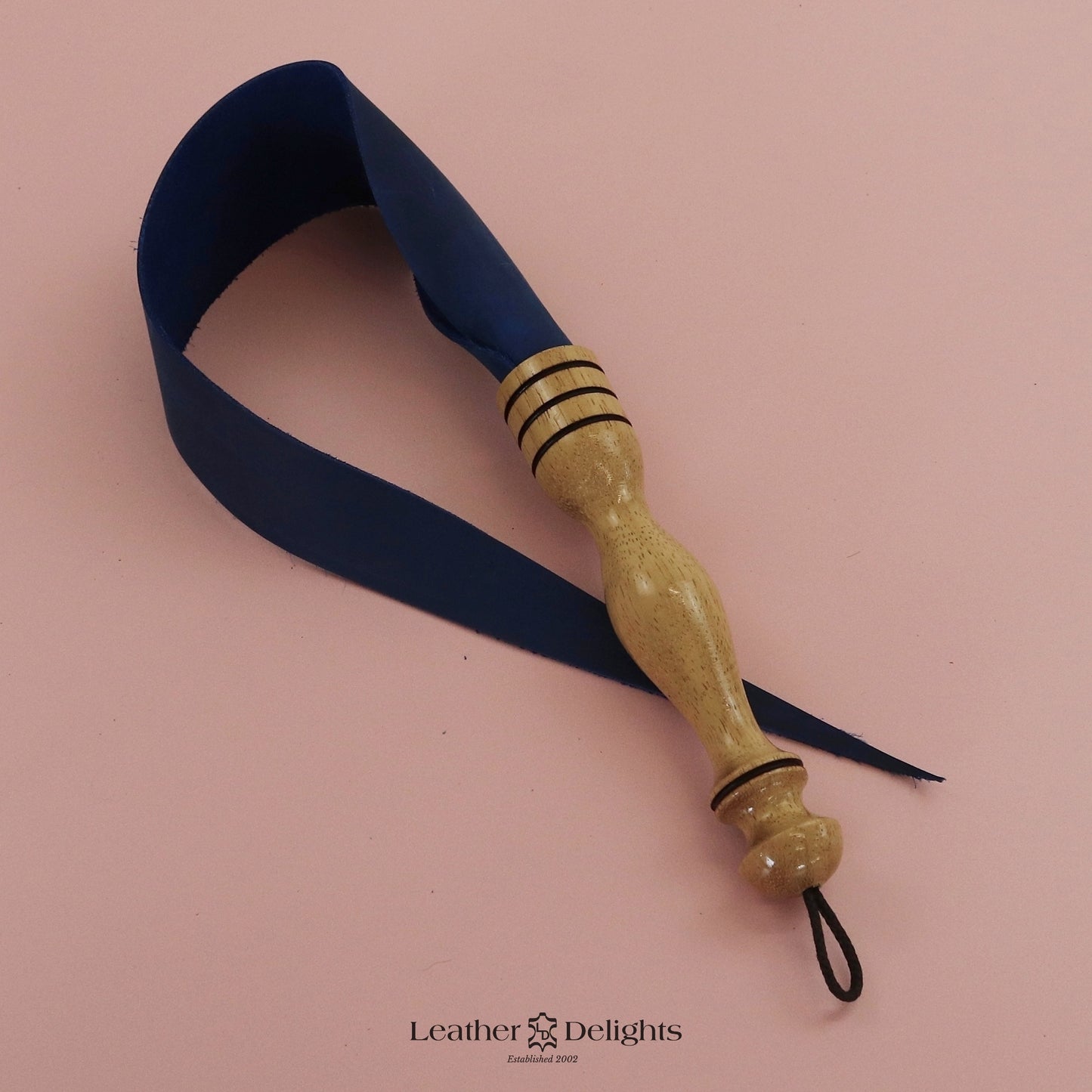 Soft Royal Blue Leather Dragon Tail