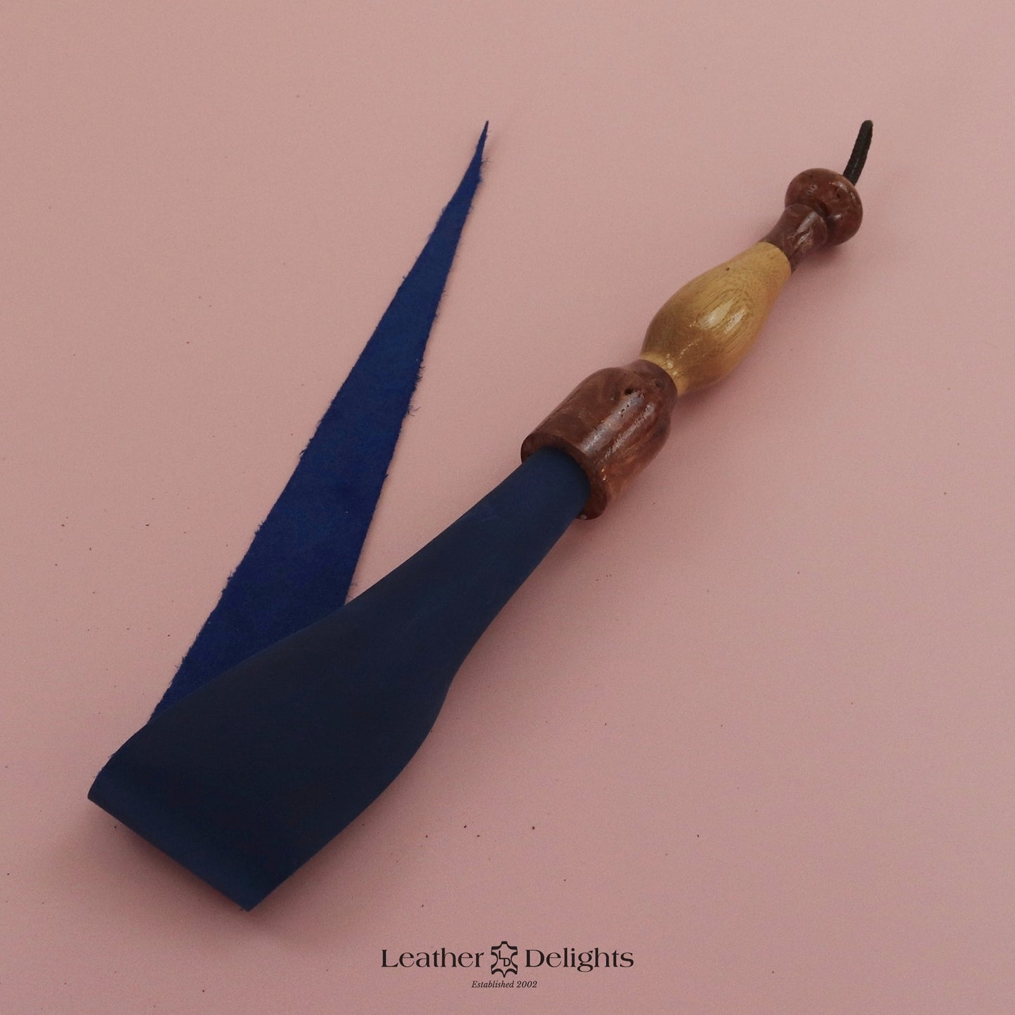 Soft Royal Blue Leather Dragon Tail