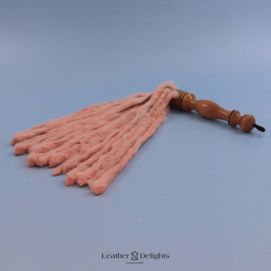 Baby Pink Rabbit Fur Flogger