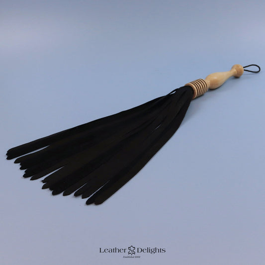 Soft Black Leather Flogger