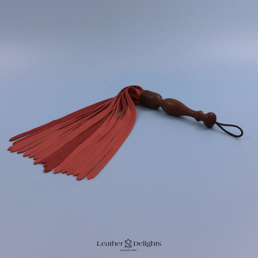 Soft Red Leather Flogger