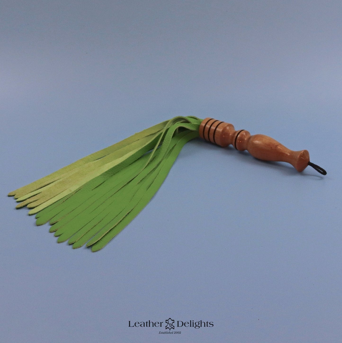 Soft Lime Green Leather Flogger