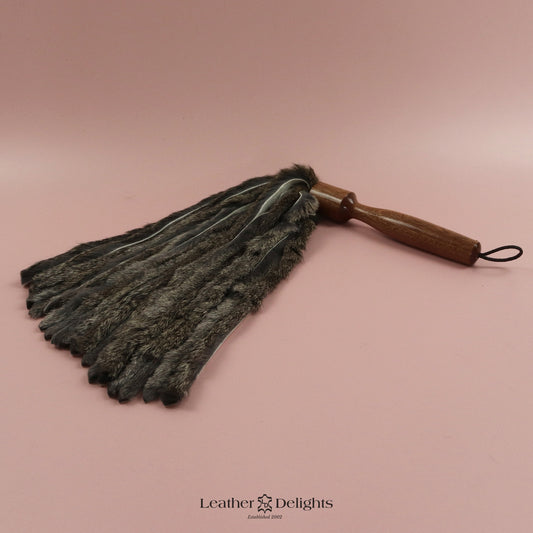 Natural Rabbit Fur Flogger