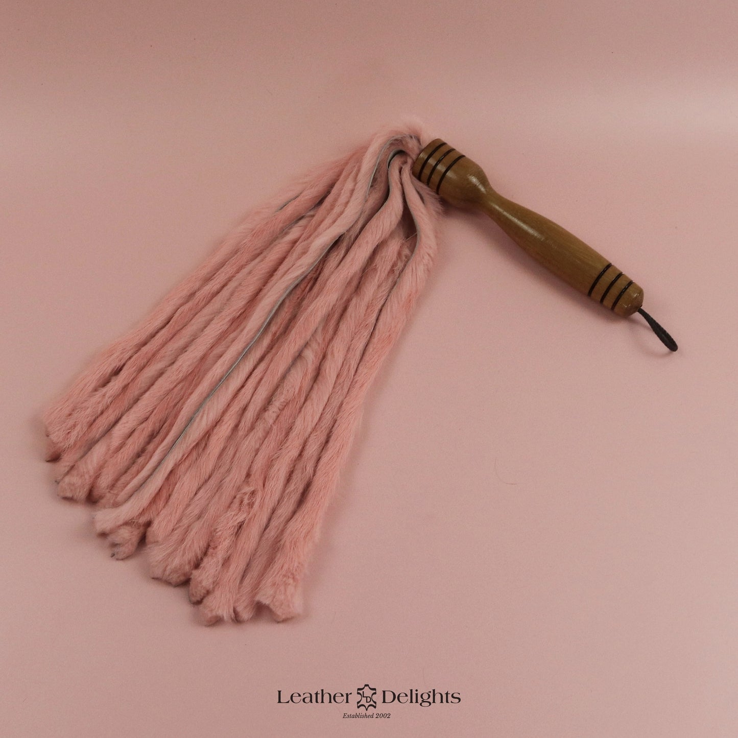 Baby Pink Rabbit Fur Flogger