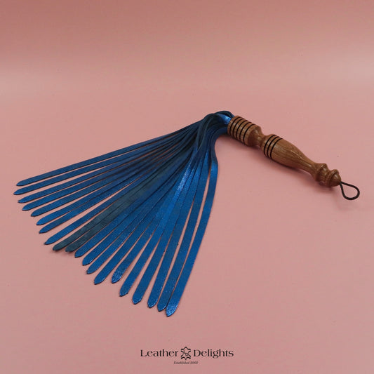 Metallic Blue Suede Flogger