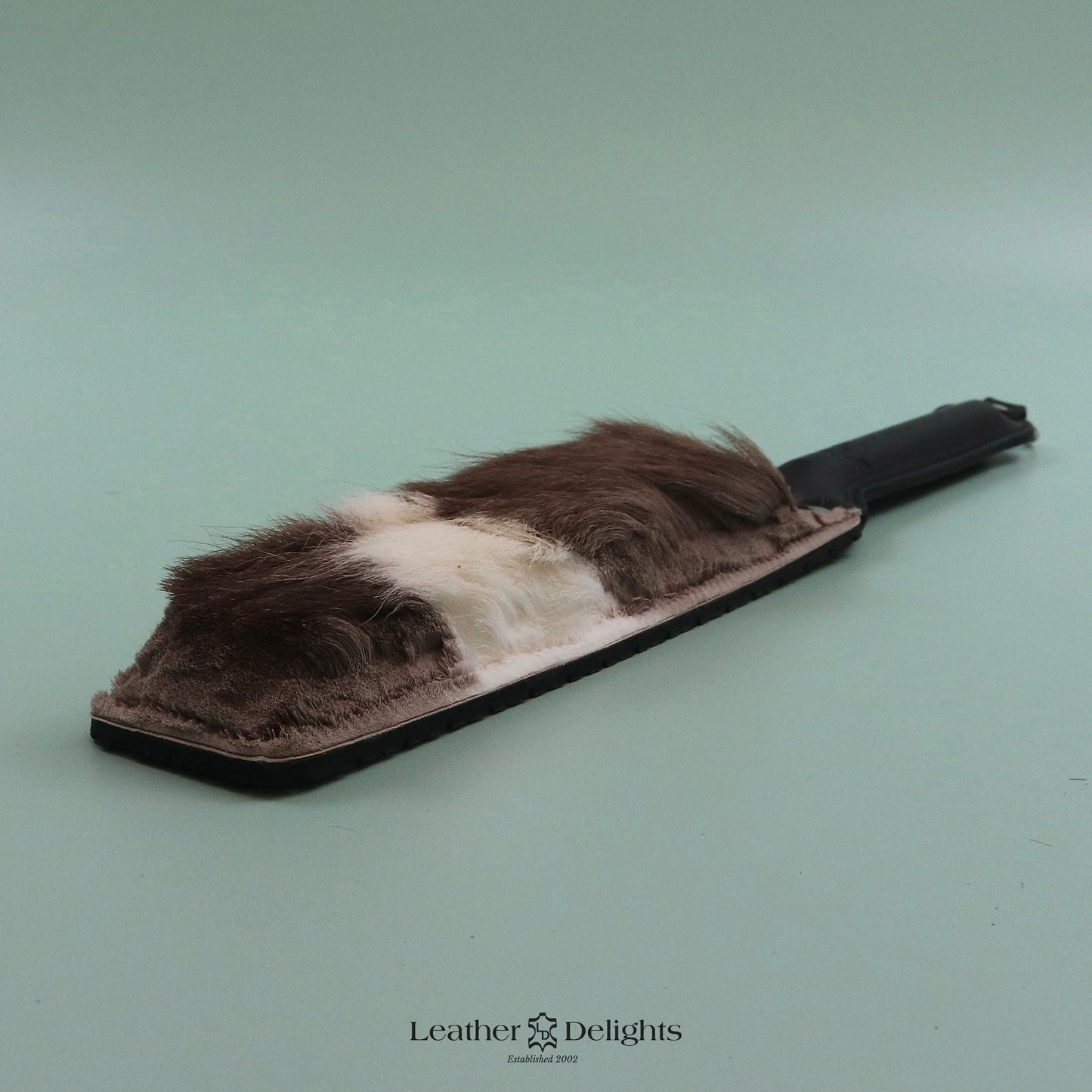 Punishment Paddle - Tyre Tread Rubber & Hair on Hide Reindeer