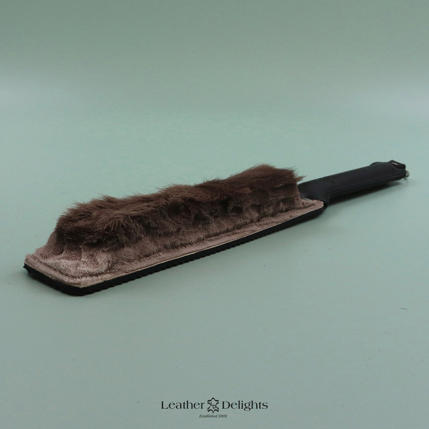 Punishment Paddle - Ripple Rubber & Hair on Hide Reindeer