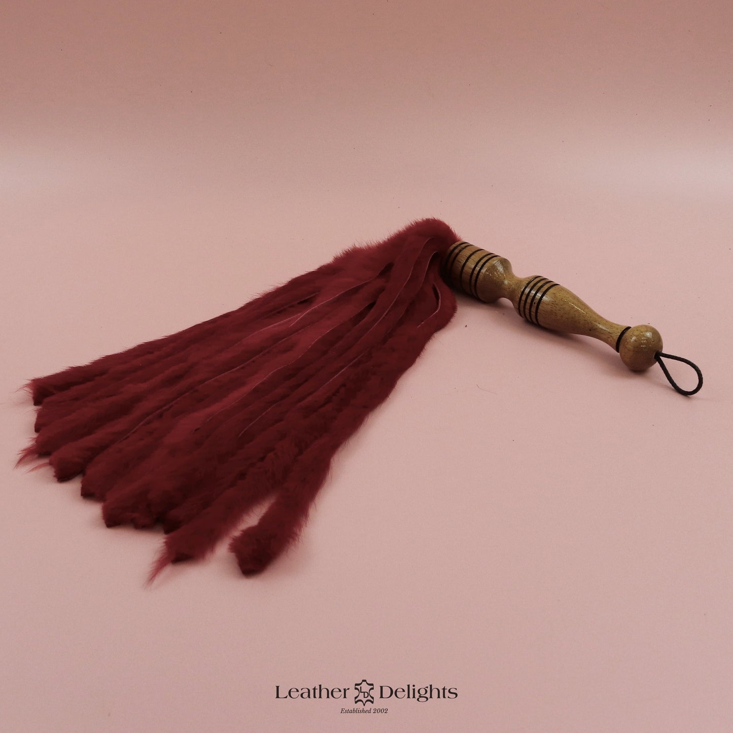 Red Rabbit Fur Flogger