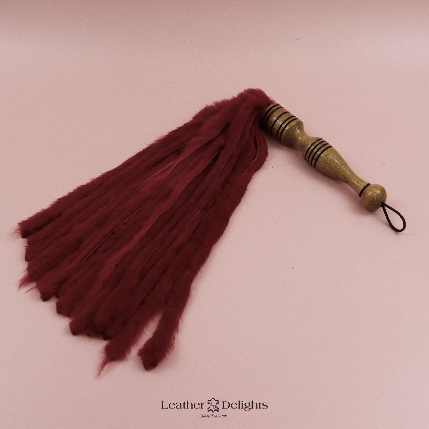 Red Rabbit Fur Flogger