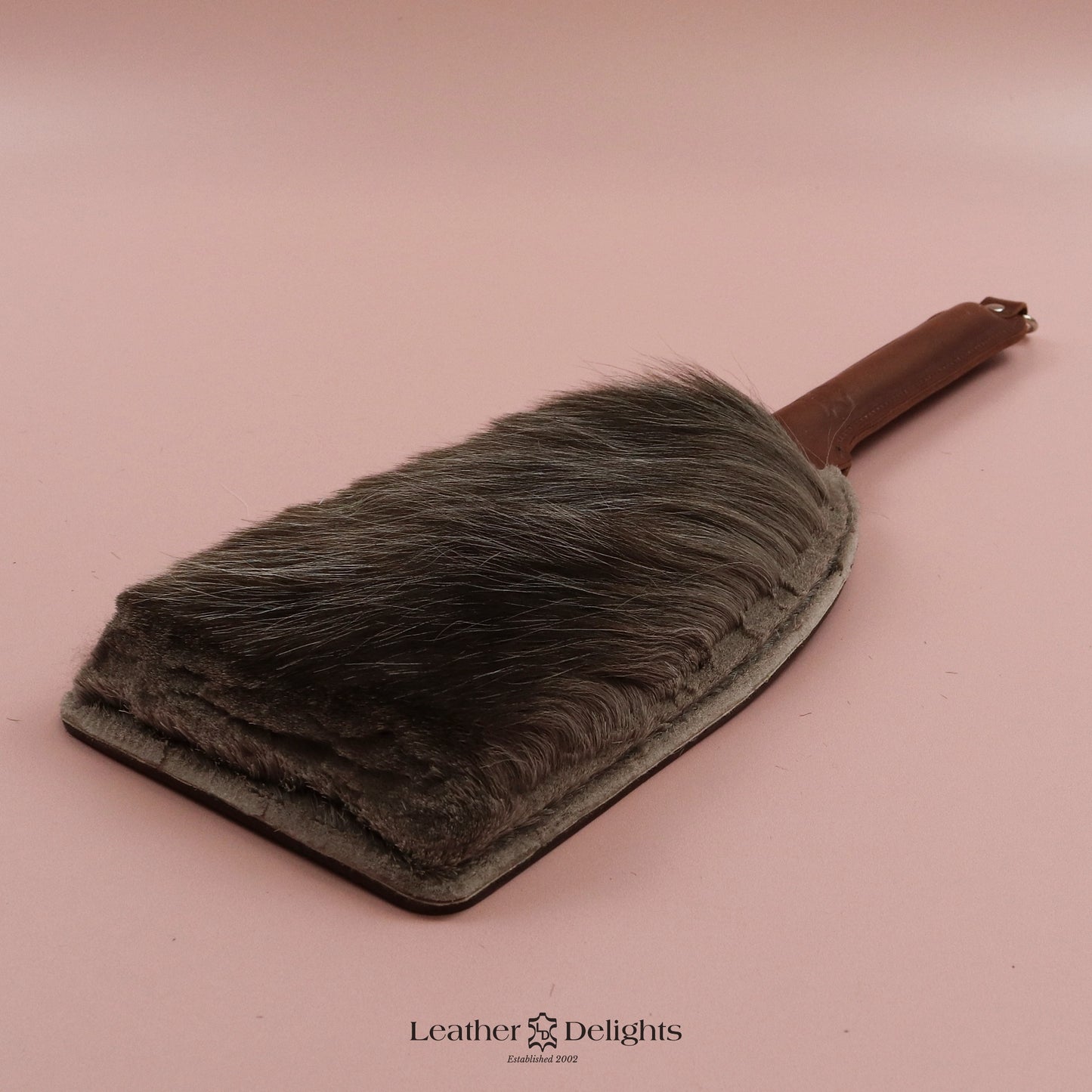 Booty Beater - Brown Leather & Hair on Hide Reindeer and Tan Handle