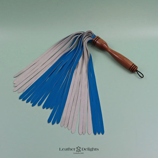 Neon Blue Lambskin Flogger