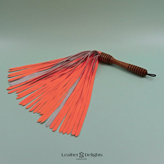 Neon Orange Lambskin Flogger