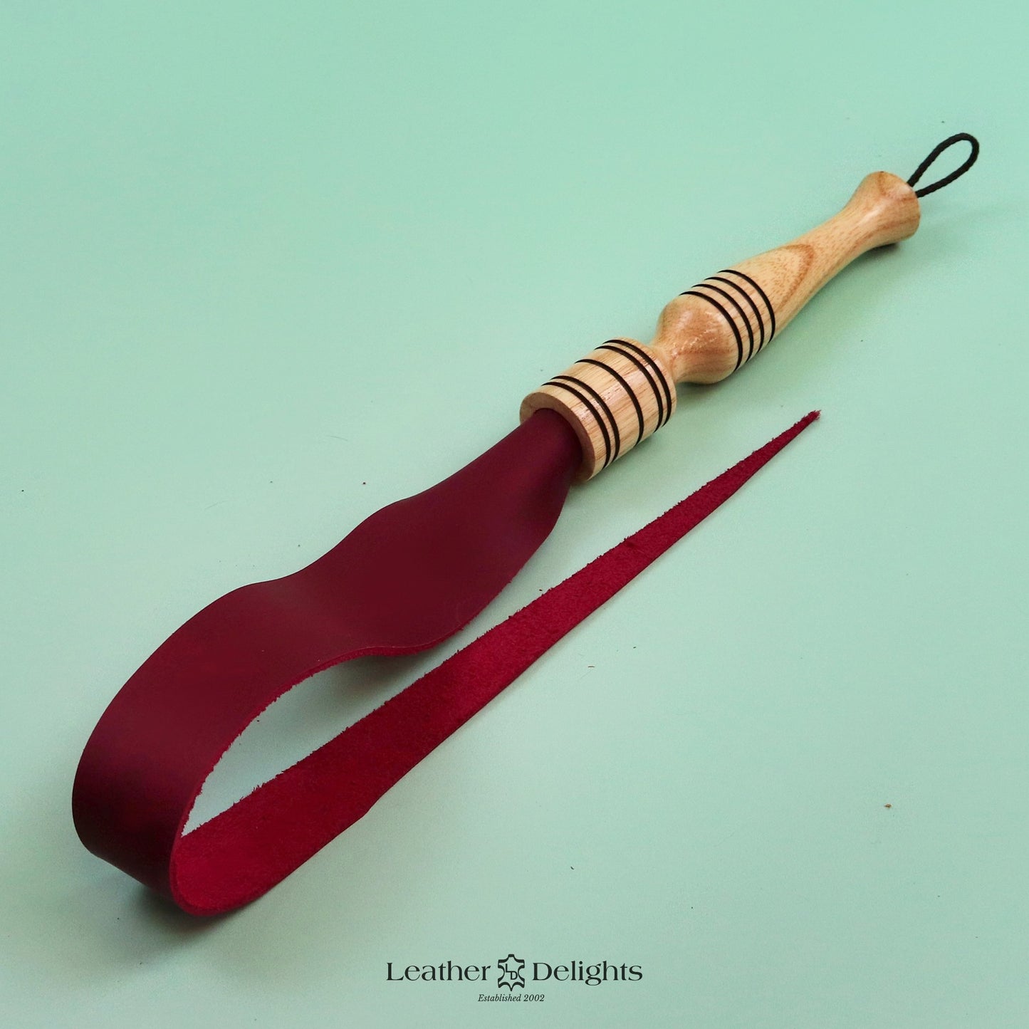 Soft Red Leather Dragon Tail