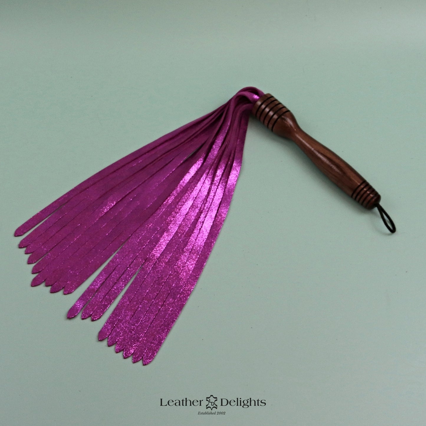 Metallic Pink Suede Flogger