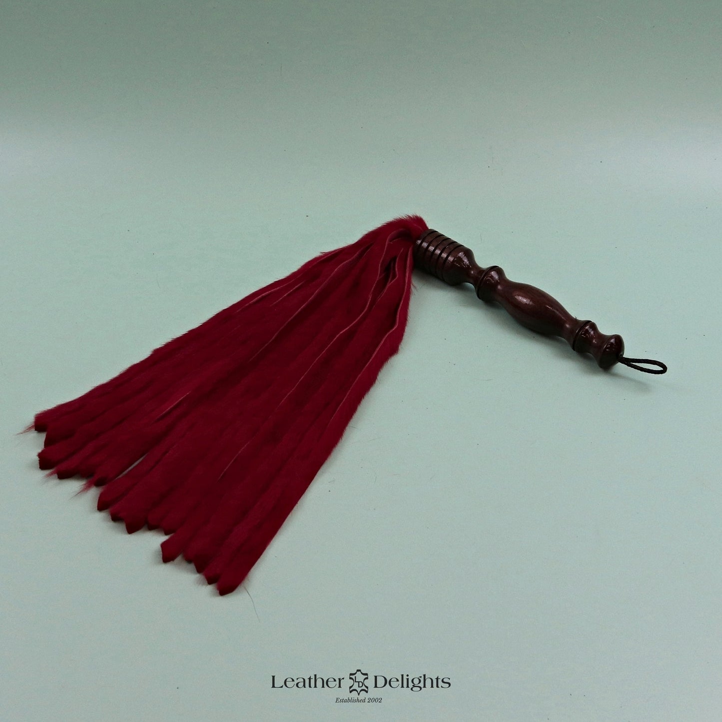 Red Rabbit Fur Flogger