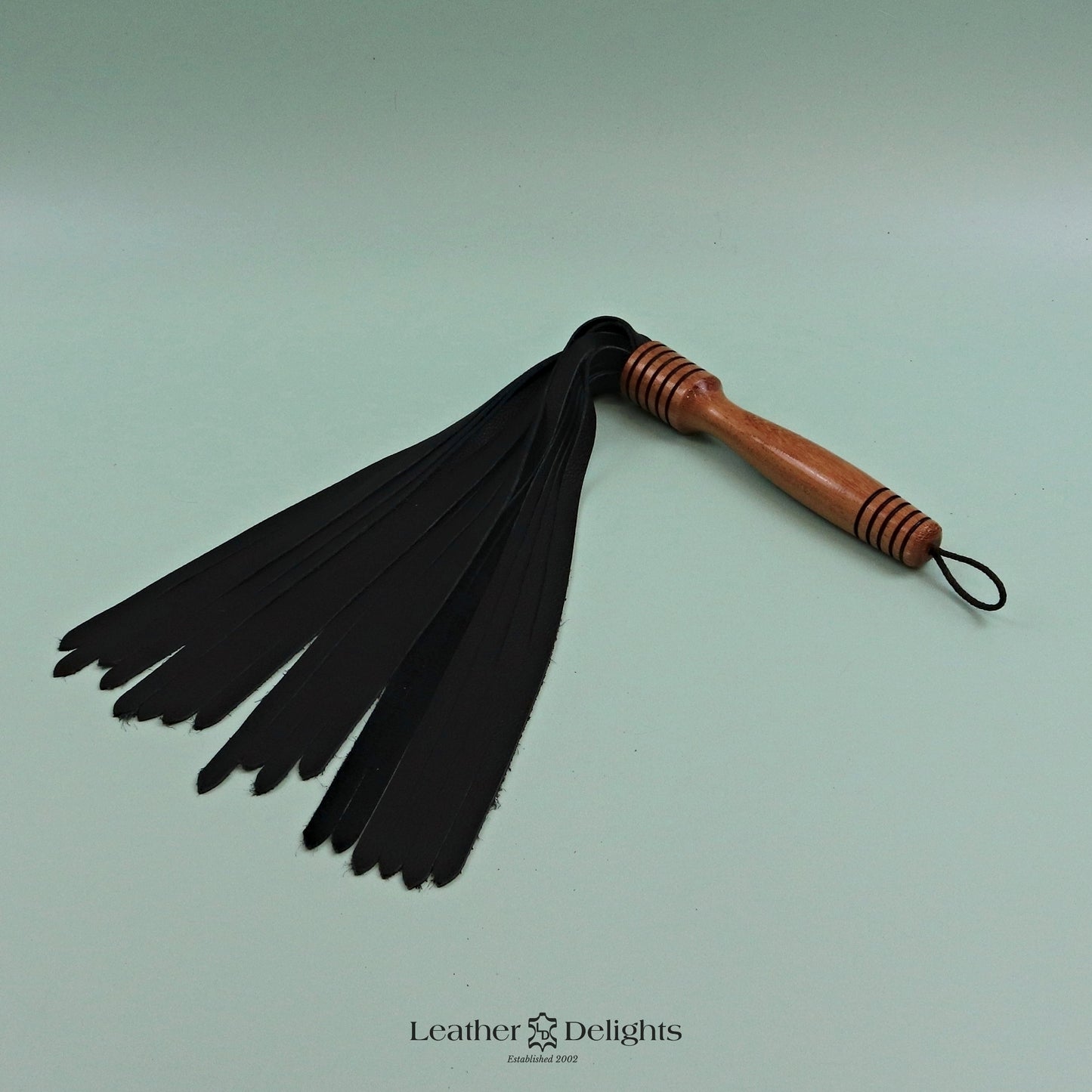 Soft Black Leather Flogger