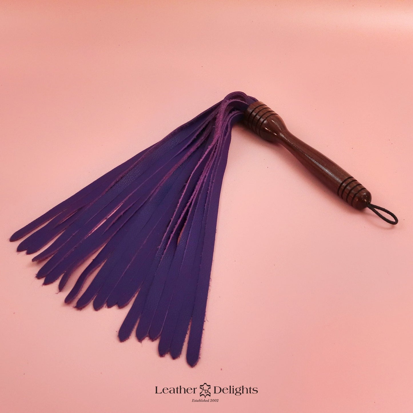 Soft Purple Leather Flogger