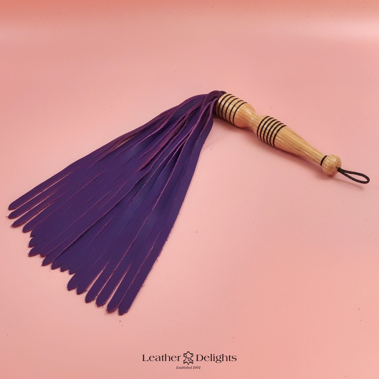 Soft Purple Leather Flogger