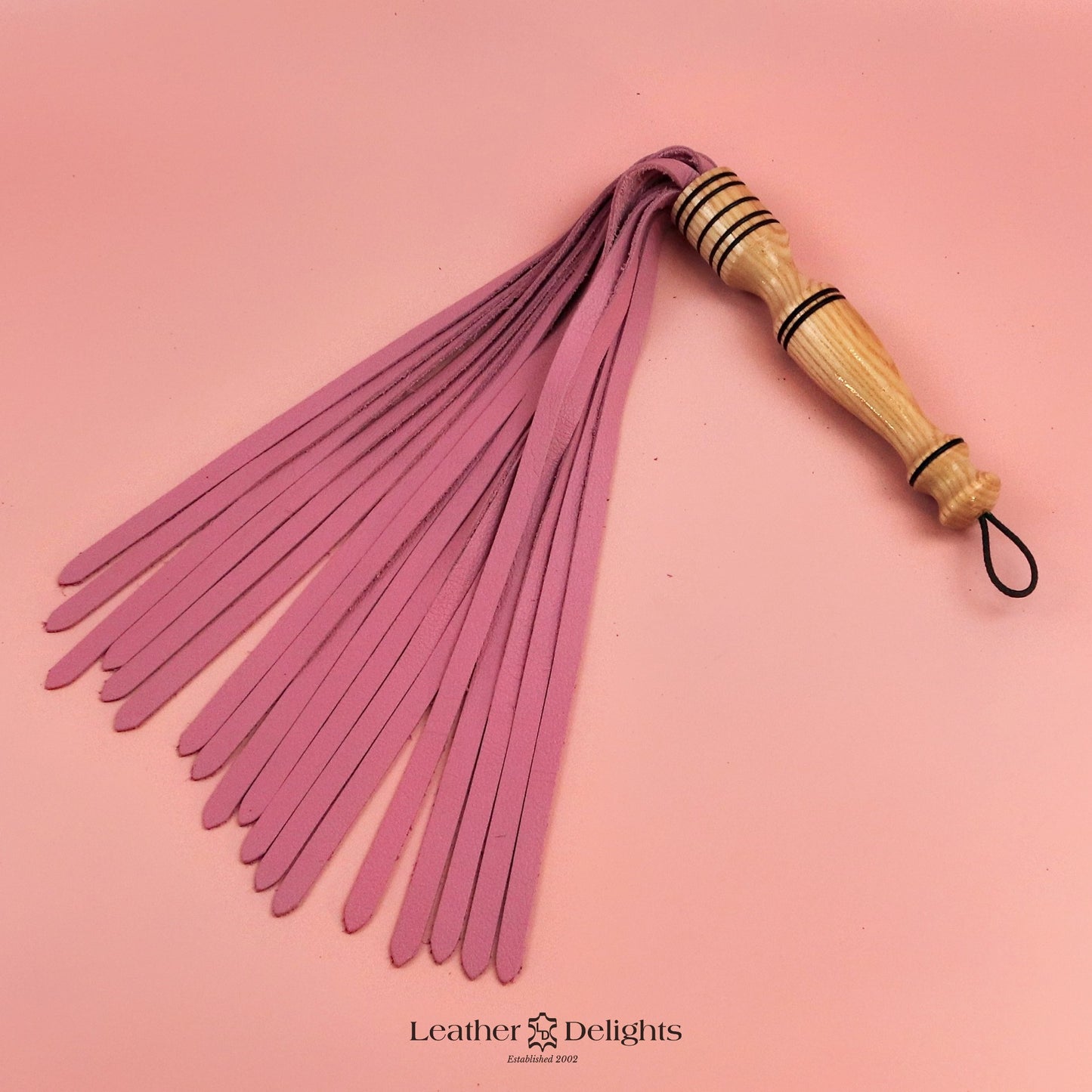 Soft Baby Pink Leather Flogger