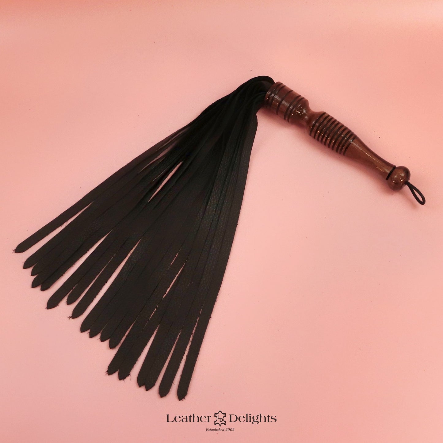 Soft Black Leather Flogger